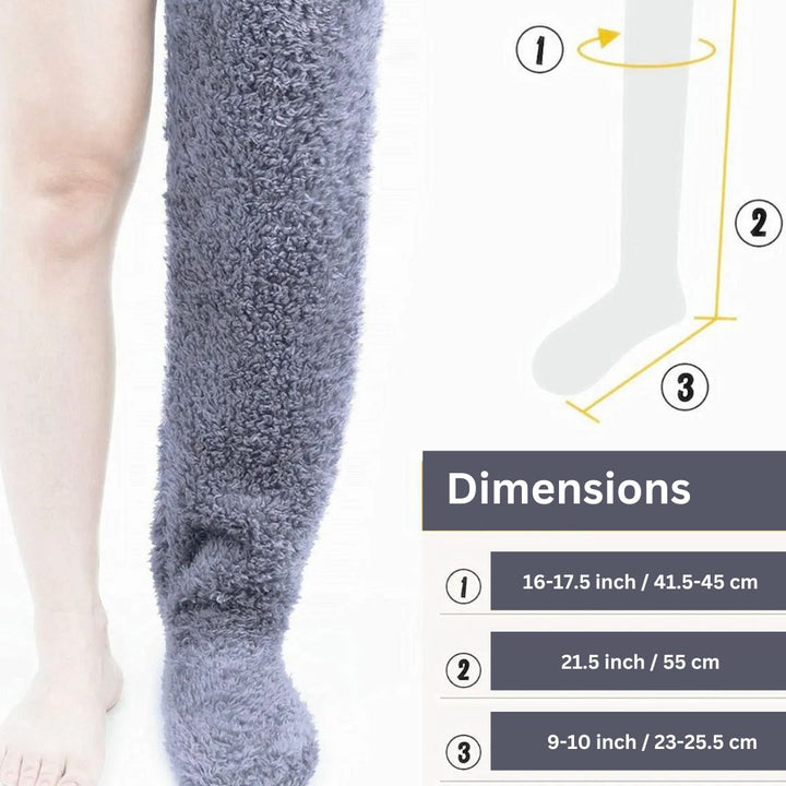 Fuzzy Legs Sock Slipper