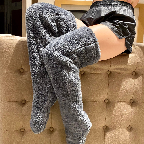 Fuzzy Legs Sock Slipper