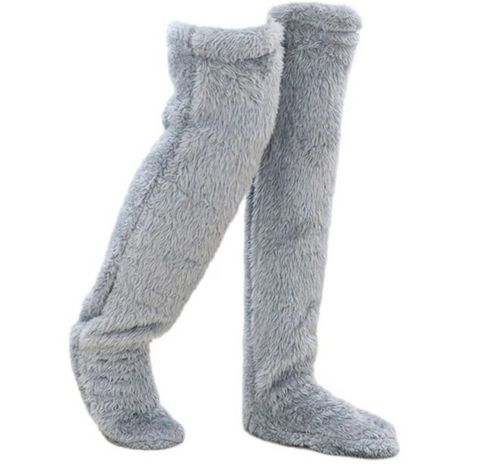 Fuzzy Legs Sock Slipper